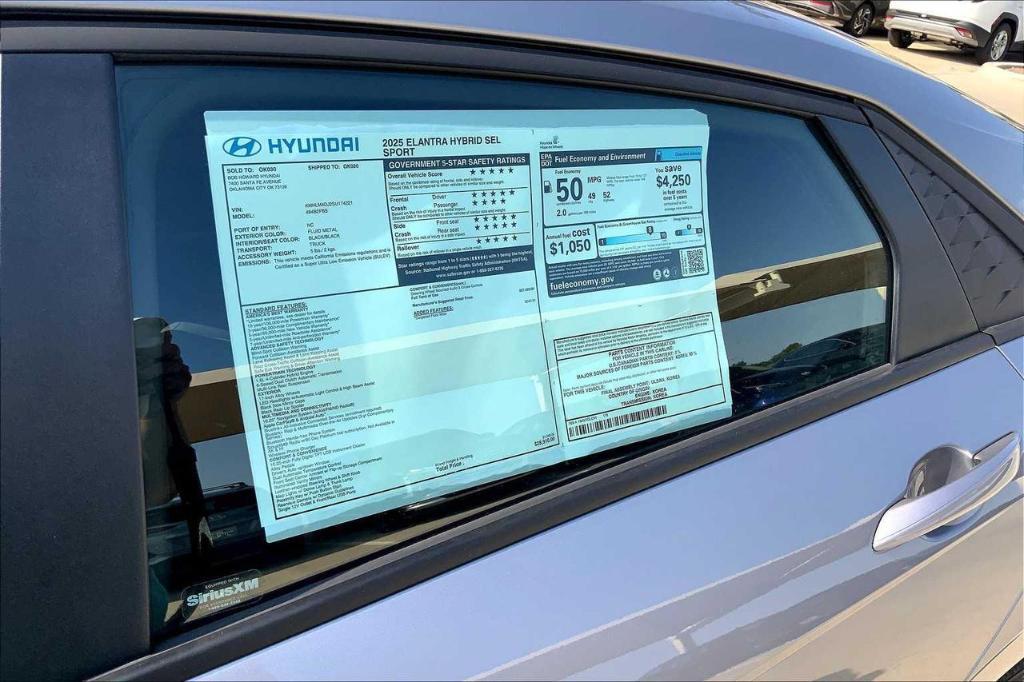 new 2025 Hyundai ELANTRA HEV car, priced at $23,128
