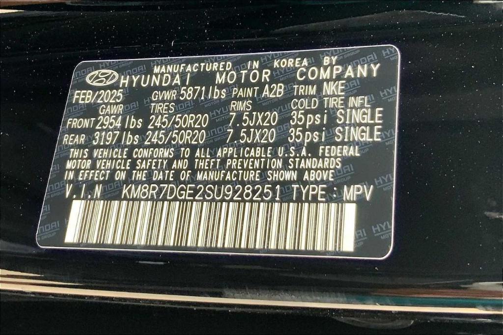 new 2025 Hyundai Palisade car, priced at $49,966