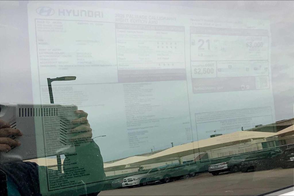 new 2025 Hyundai Palisade car, priced at $49,966