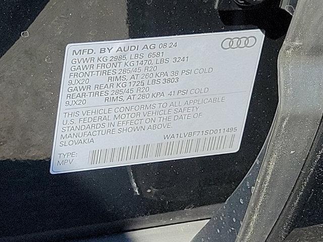 new 2025 Audi Q7 car, priced at $72,735