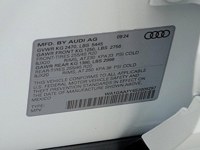 new 2025 Audi Q5 car, priced at $53,535