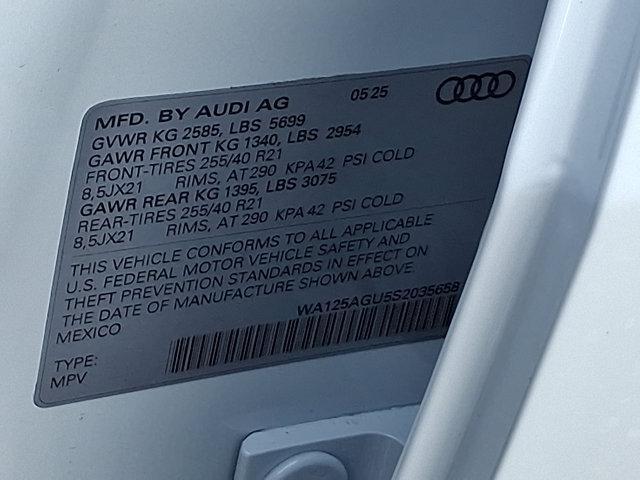 new 2025 Audi SQ5 car, priced at $74,065