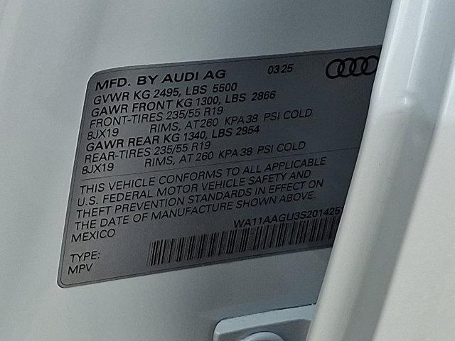 new 2025 Audi Q5 car, priced at $58,100