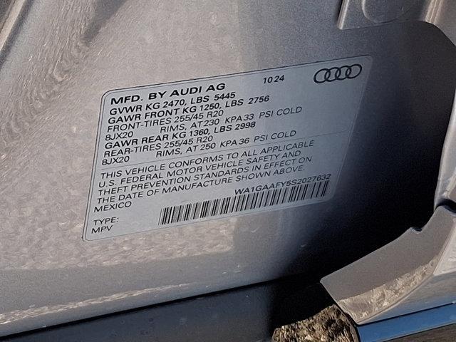 new 2025 Audi Q5 car, priced at $53,650