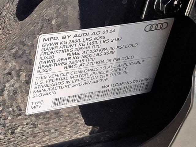 new 2025 Audi Q7 car, priced at $70,555