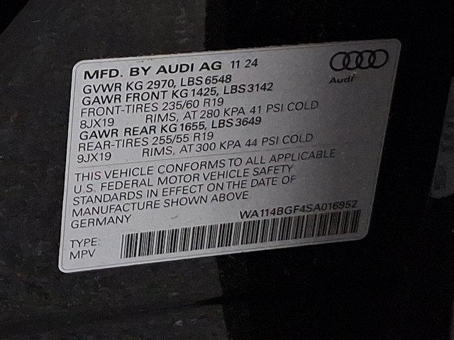 new 2025 Audi Q6 e-tron car, priced at $72,130