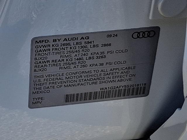 new 2025 Audi Q5 car, priced at $63,600