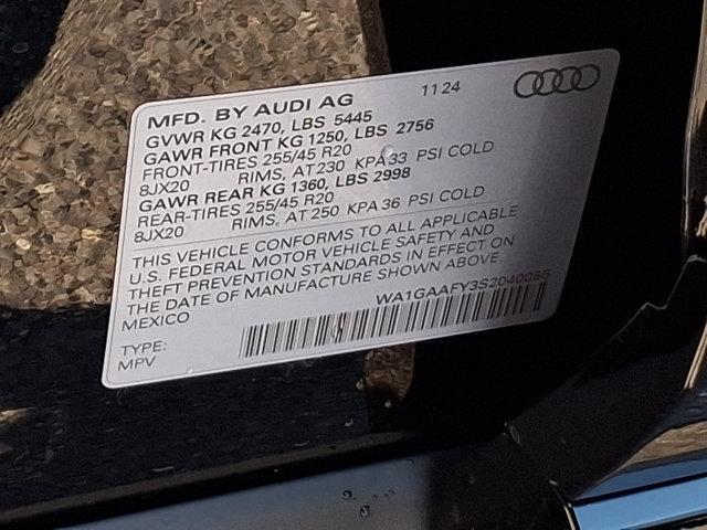 new 2025 Audi Q5 car, priced at $53,340