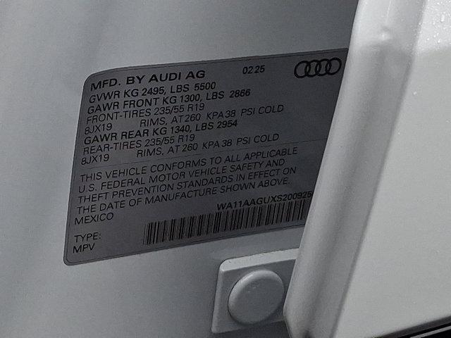 new 2025 Audi Q5 car, priced at $57,775