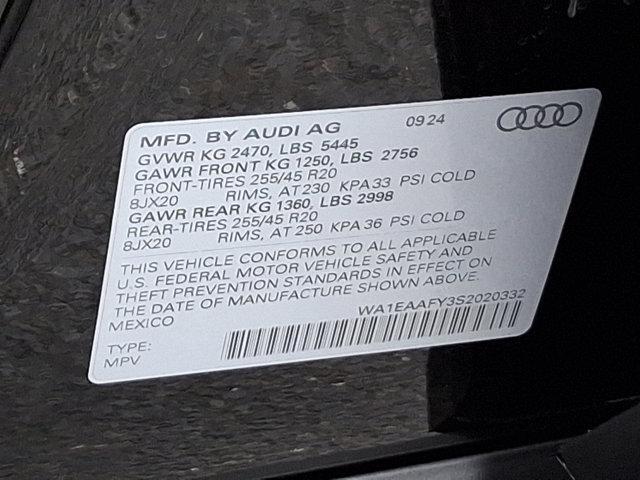 new 2025 Audi Q5 car, priced at $59,380