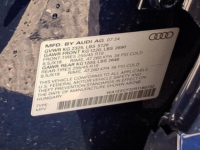 new 2024 Audi Q3 car, priced at $46,950