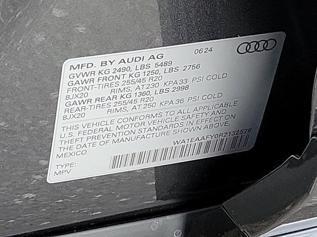 new 2024 Audi Q5 car, priced at $58,100