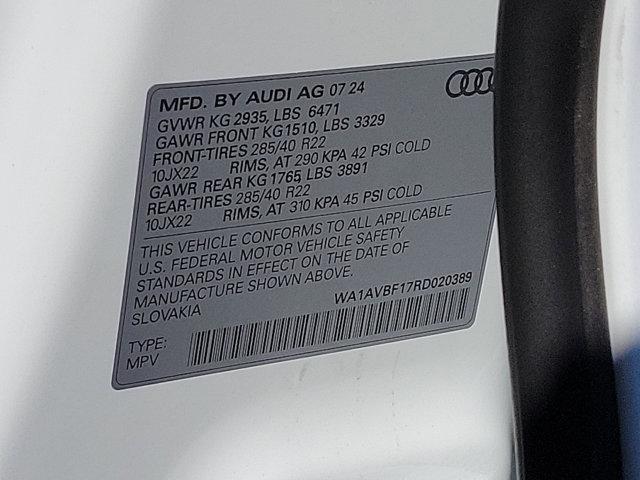 new 2024 Audi Q8 car, priced at $80,240