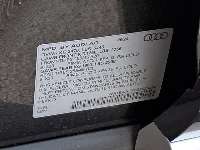 new 2025 Audi Q5 car, priced at $58,175