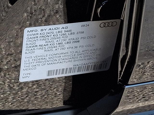 new 2025 Audi Q5 car, priced at $53,675