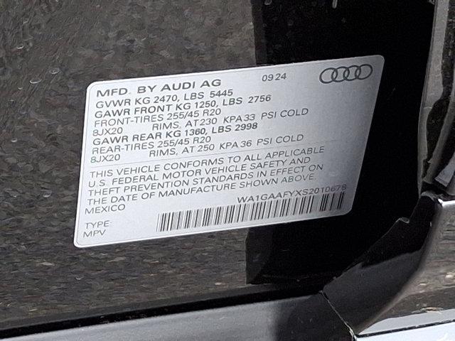 new 2025 Audi Q5 car, priced at $53,380