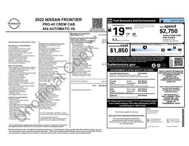 used 2022 Nissan Frontier car, priced at $33,999