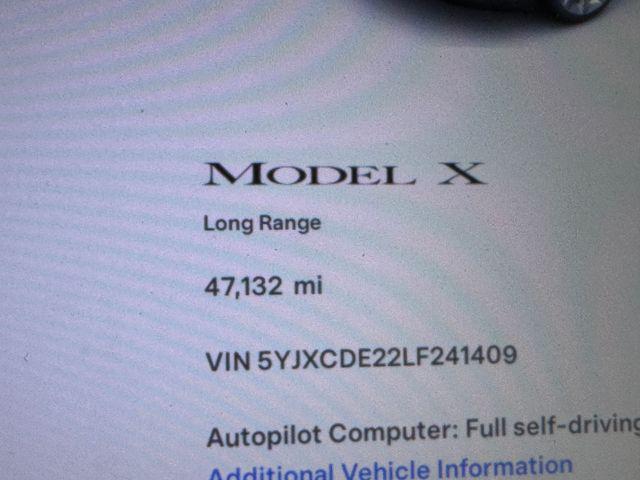 used 2020 Tesla Model X car, priced at $42,222