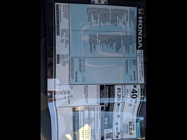 new 2026 Honda CR-V Hybrid car, priced at $40,175