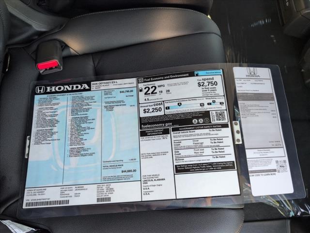 new 2026 Honda Odyssey car, priced at $44,885