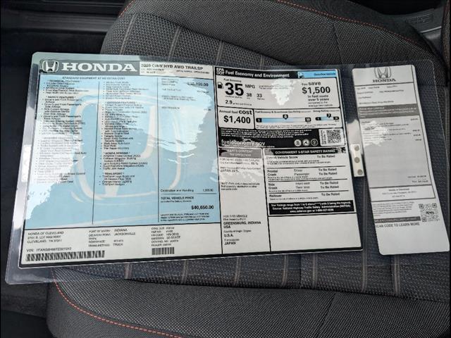 new 2026 Honda CR-V Hybrid car, priced at $40,650