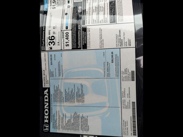 new 2026 Honda Civic car, priced at $26,245