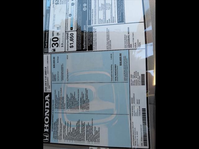 new 2026 Honda CR-V car, priced at $32,825