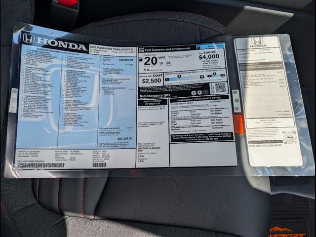 new 2026 Honda Passport car, priced at $51,405