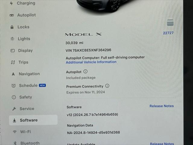 used 2022 Tesla Model X car, priced at $53,980