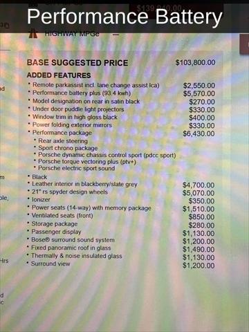 used 2022 Porsche Taycan car, priced at $65,880