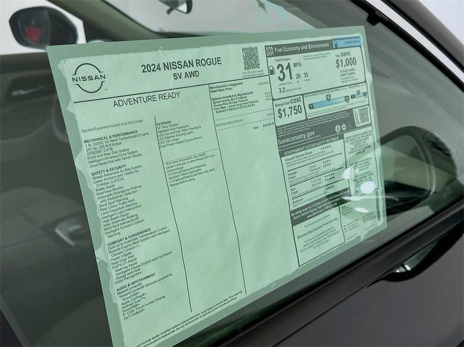 new 2024 Nissan Rogue car, priced at $34,305