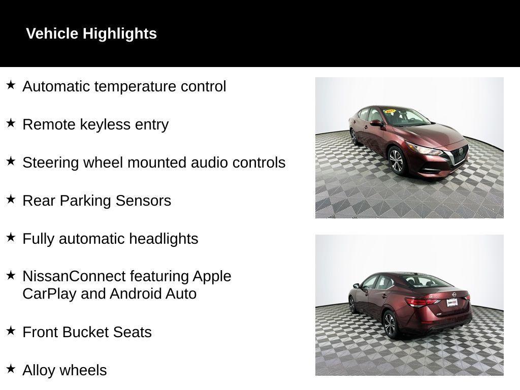 used 2021 Nissan Sentra car, priced at $15,700