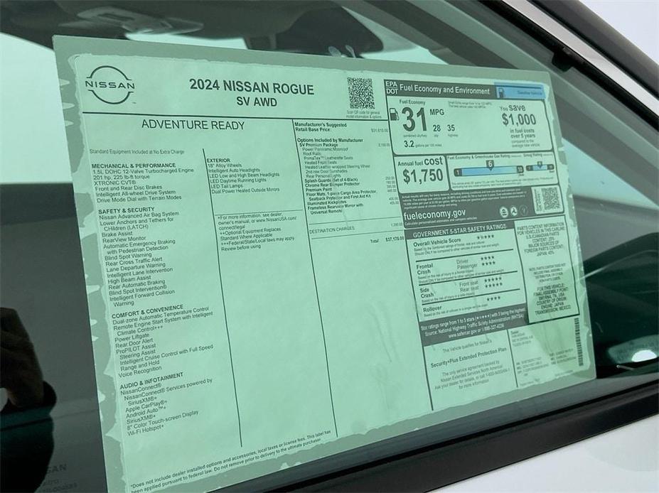 new 2024 Nissan Rogue car, priced at $37,170