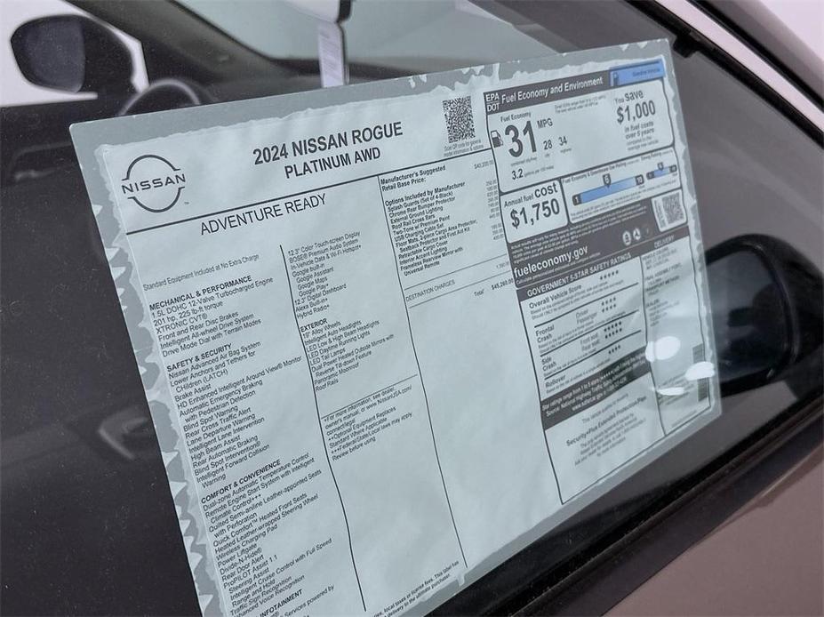 new 2024 Nissan Rogue car, priced at $45,260