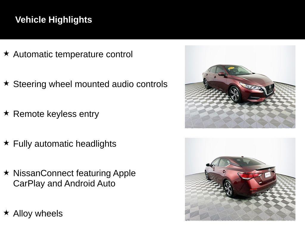 used 2021 Nissan Sentra car, priced at $16,118