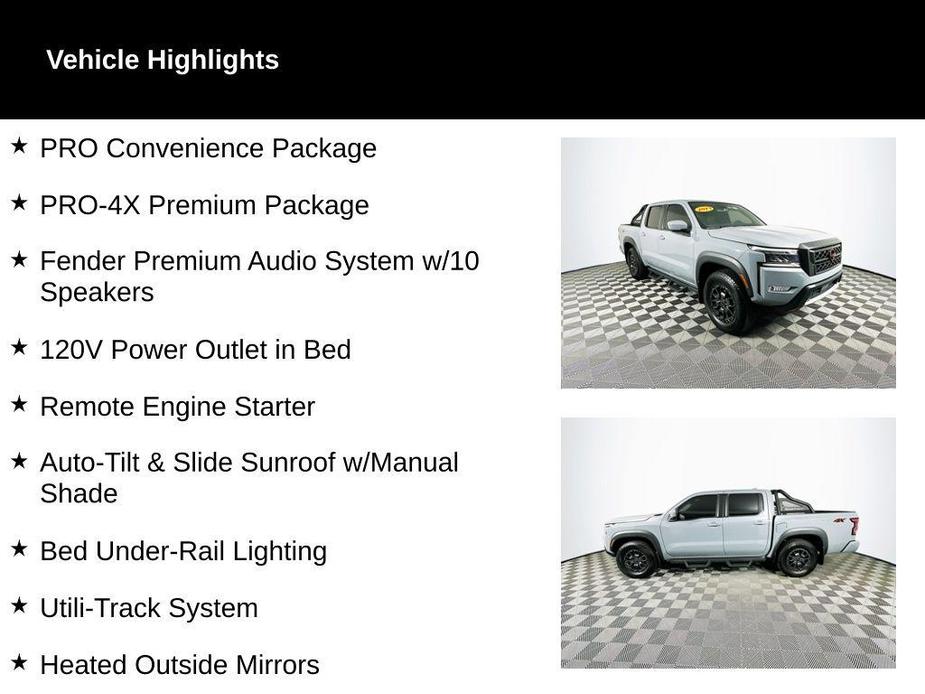 used 2023 Nissan Frontier car, priced at $36,500