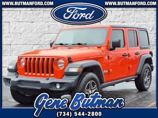 used 2018 Jeep Wrangler Unlimited car, priced at $23,652