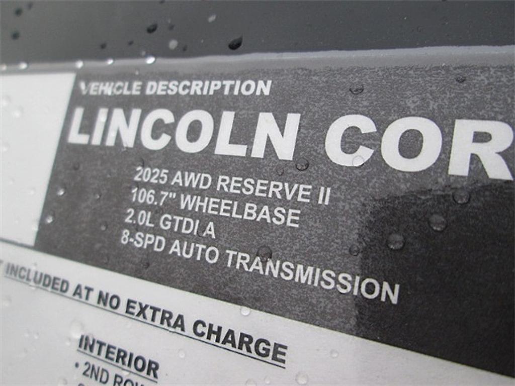 new 2025 Lincoln Corsair car, priced at $46,221