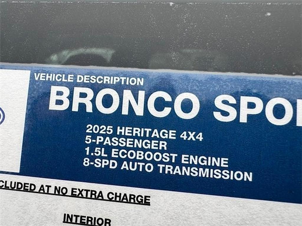 new 2025 Ford Bronco Sport car, priced at $33,438