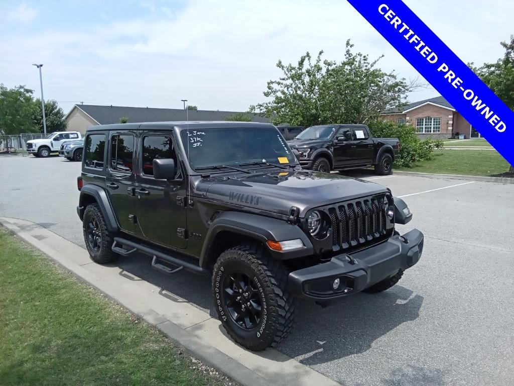 used 2021 Jeep Wrangler Unlimited car, priced at $34,995