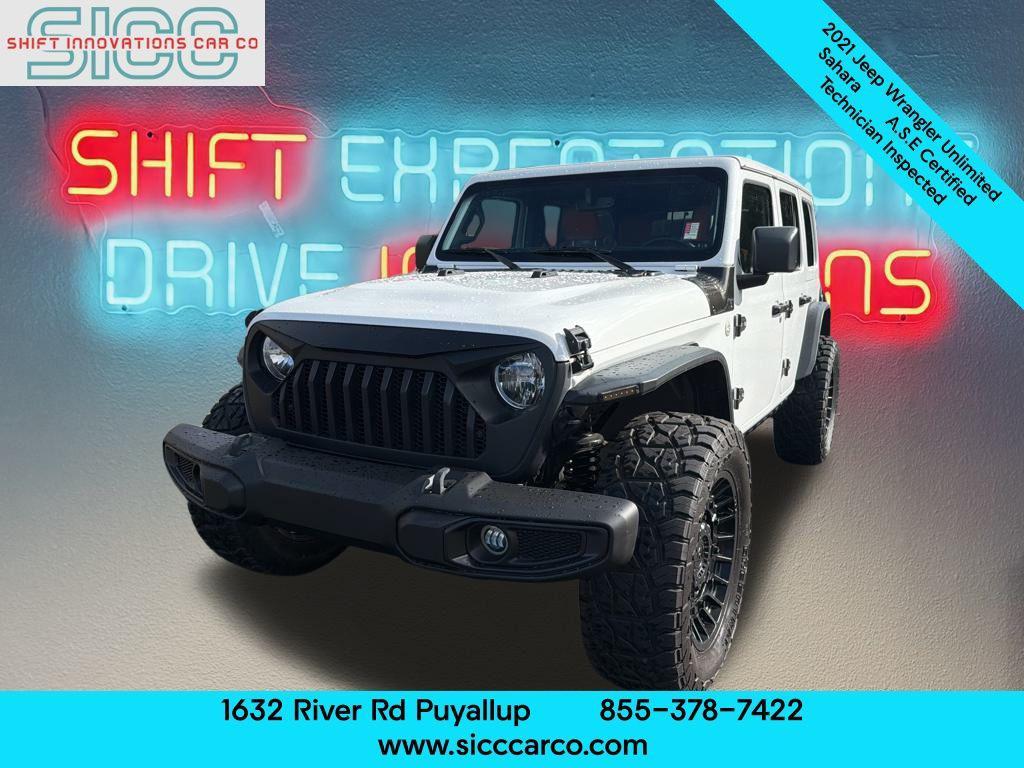 used 2021 Jeep Wrangler Unlimited car, priced at $33,473