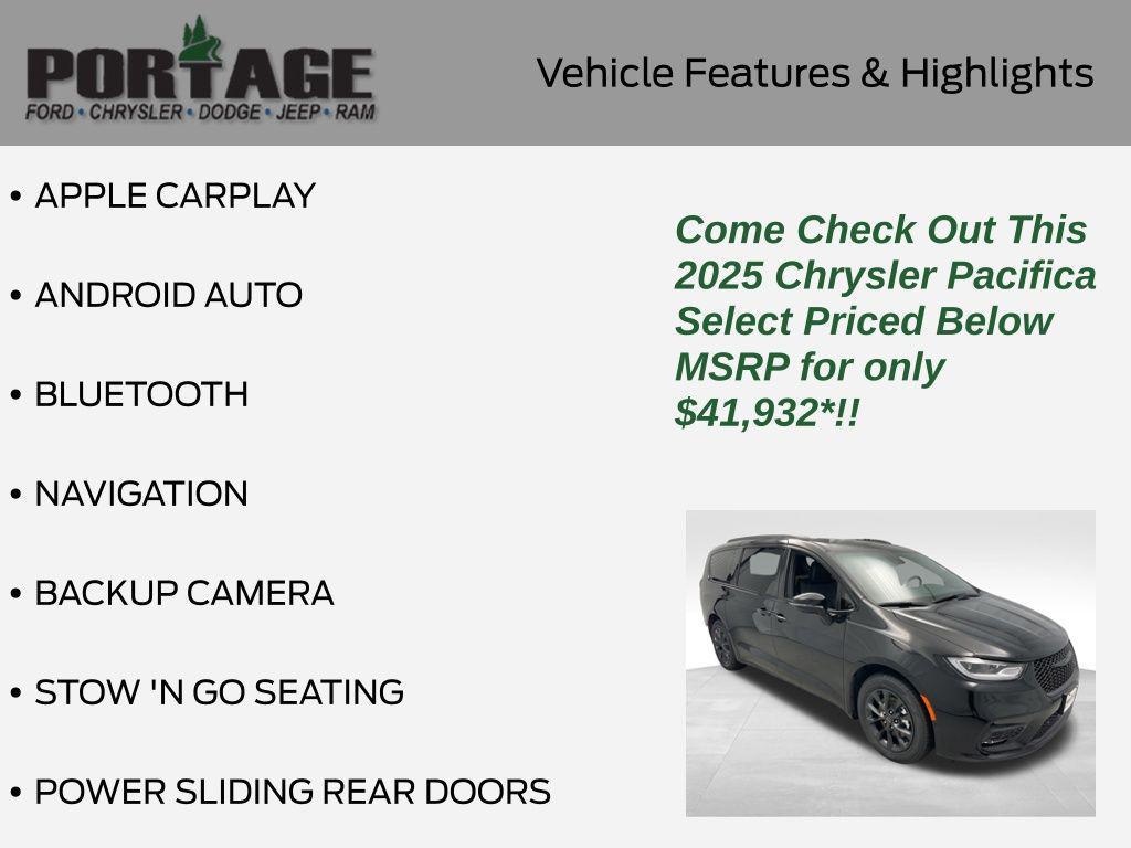 new 2025 Chrysler Pacifica car, priced at $41,932