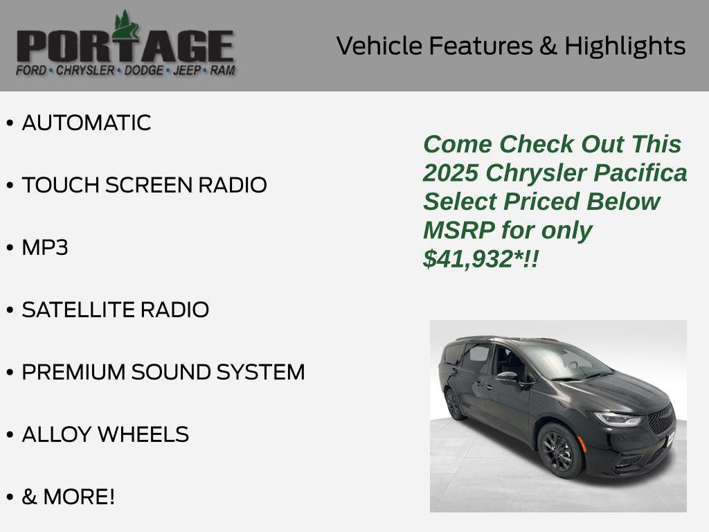 new 2025 Chrysler Pacifica car, priced at $41,932