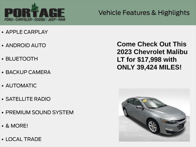 used 2023 Chevrolet Malibu car, priced at $17,498