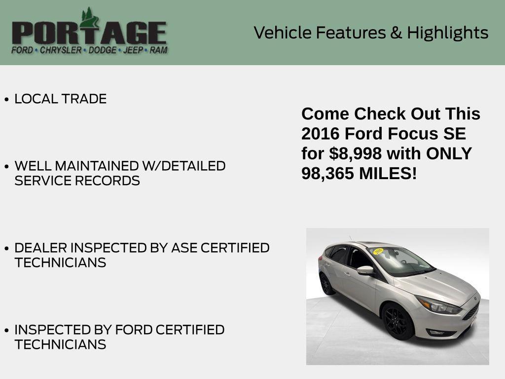 used 2016 Ford Focus car, priced at $8,998