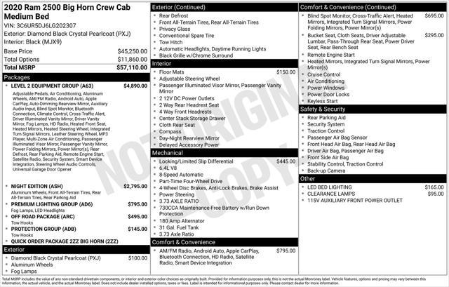 used 2020 Ram 2500 car, priced at $35,498