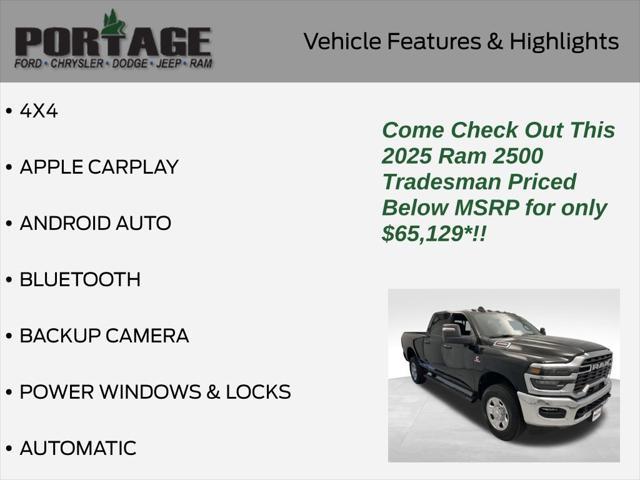 new 2025 Ram 2500 car, priced at $65,129