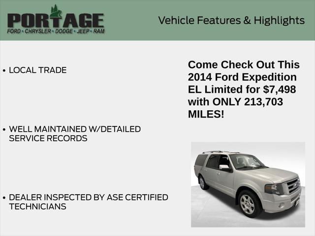used 2014 Ford Expedition EL car, priced at $7,498
