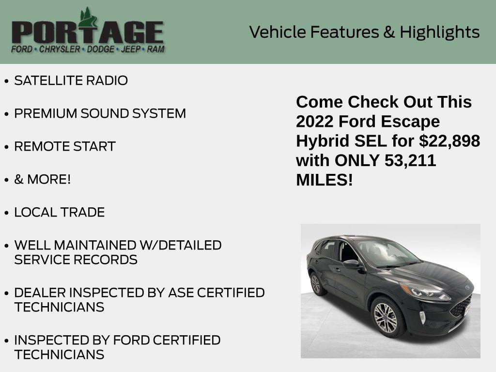 used 2022 Ford Escape car, priced at $22,898