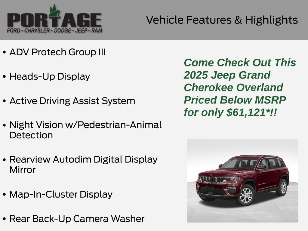 new 2025 Jeep Grand Cherokee car, priced at $61,121